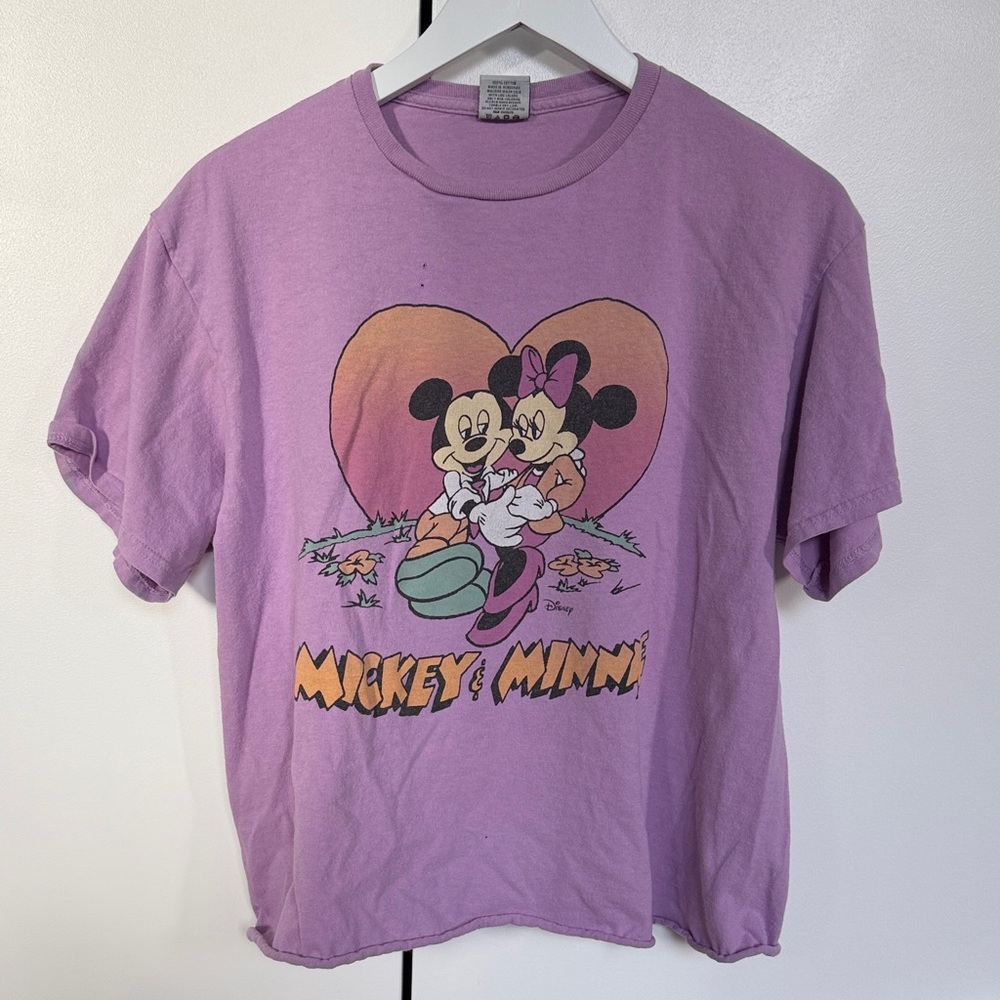 Disney Lavender Mickey & Minnie Tee